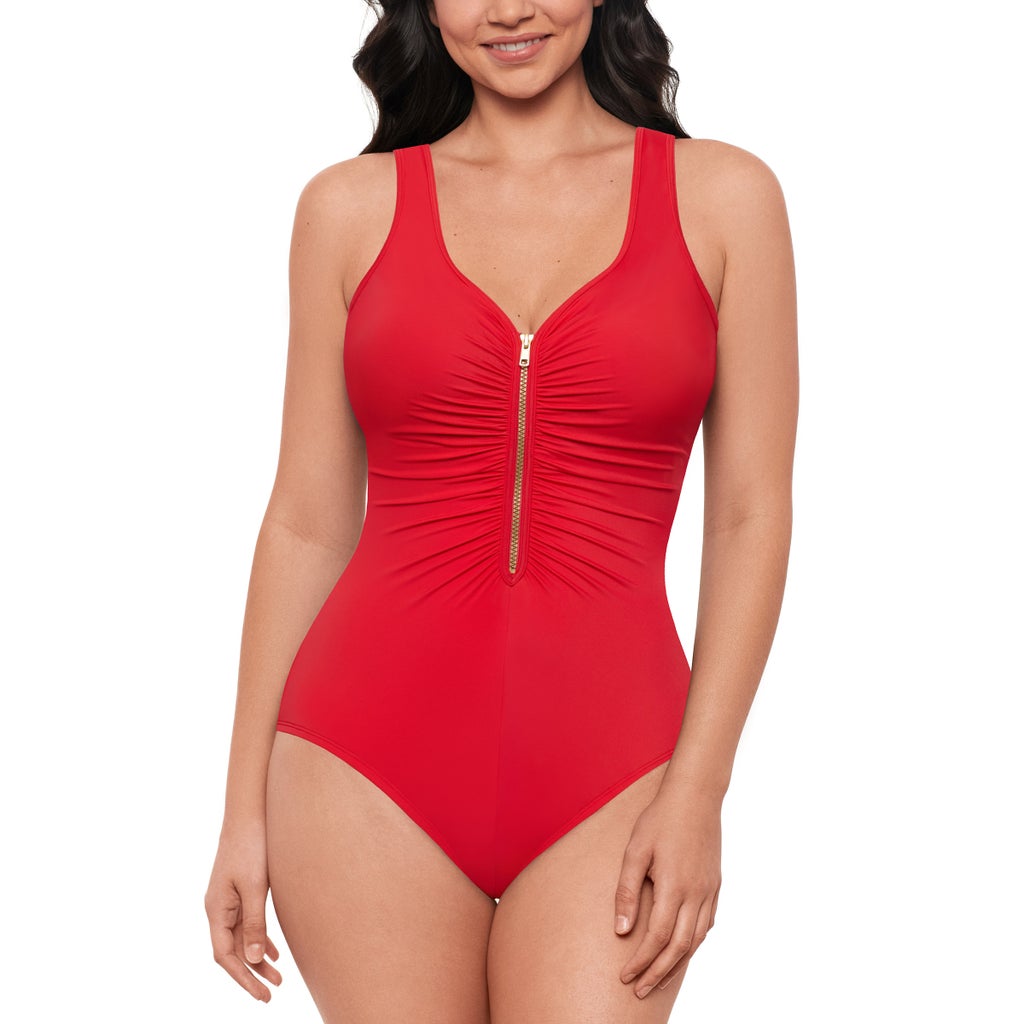 Miradonna by Miraclesuit Women's One Piece Swimsuit Size 8