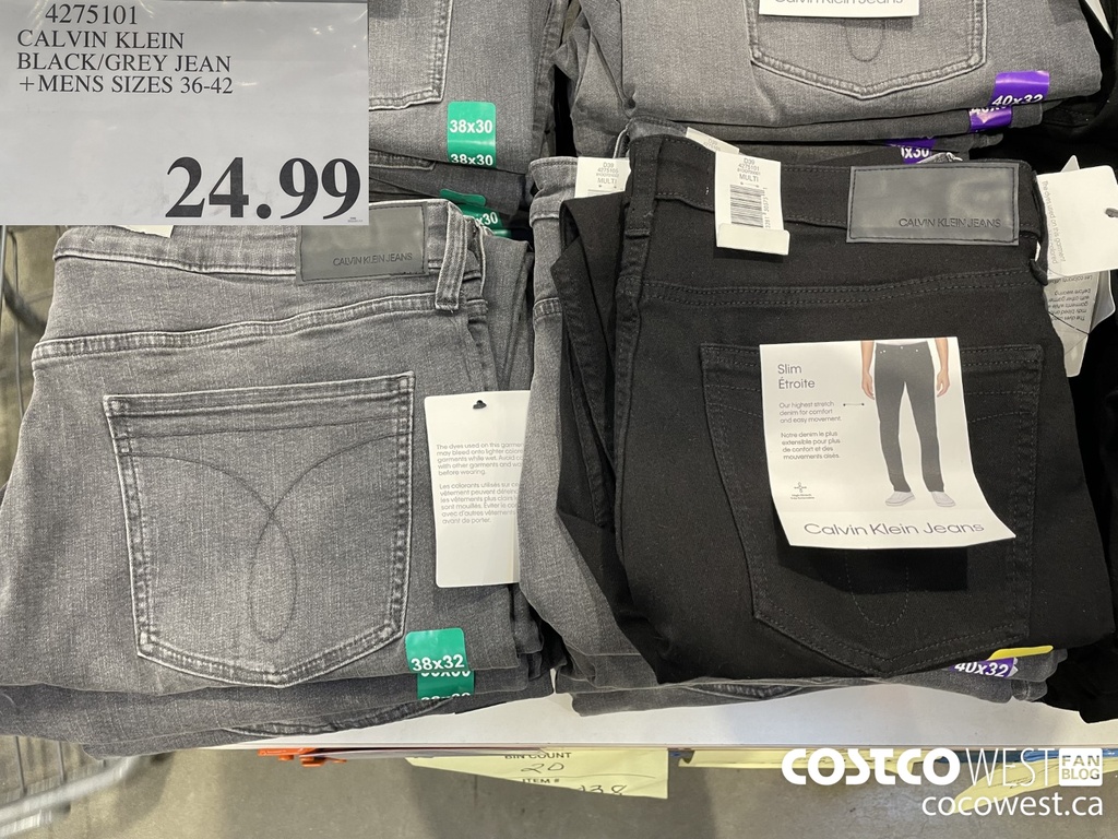 [4275101] Calvin Klein Men's Black/Grey Jeans