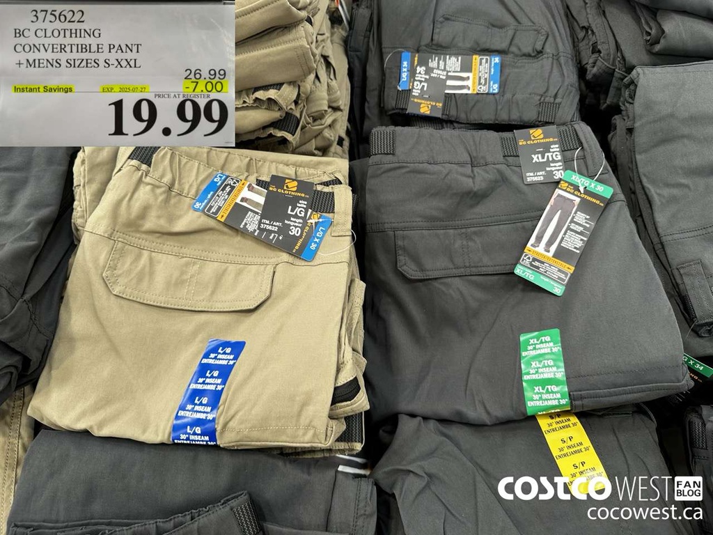 BC Clothing Men's Convertible Pant